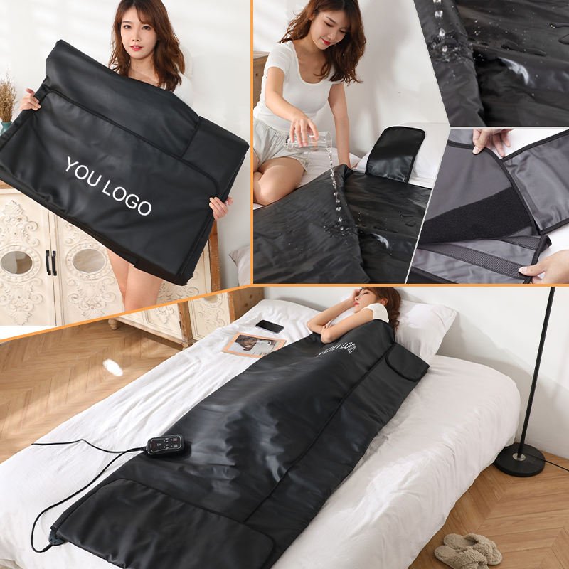 Lingvita PU Leather Sauna Blanket 1 Zone Heat 600W Handheld Controller 180 190cm - Image 2