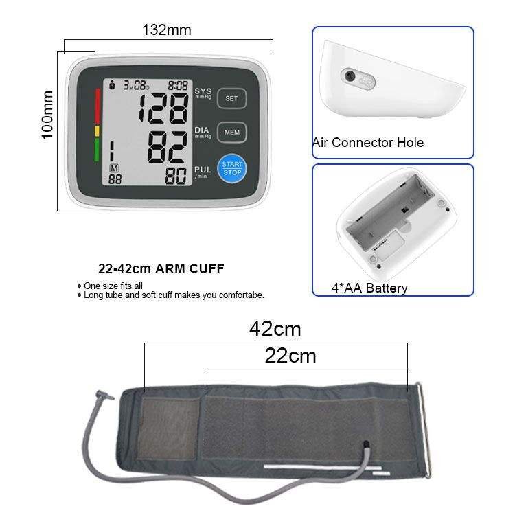 CE ISO Approved Medical U80EH Sphygmomanometer Bp Monitor with Blue Tooth Digital Upper Arm Blood Pressure Monitor - Image 3