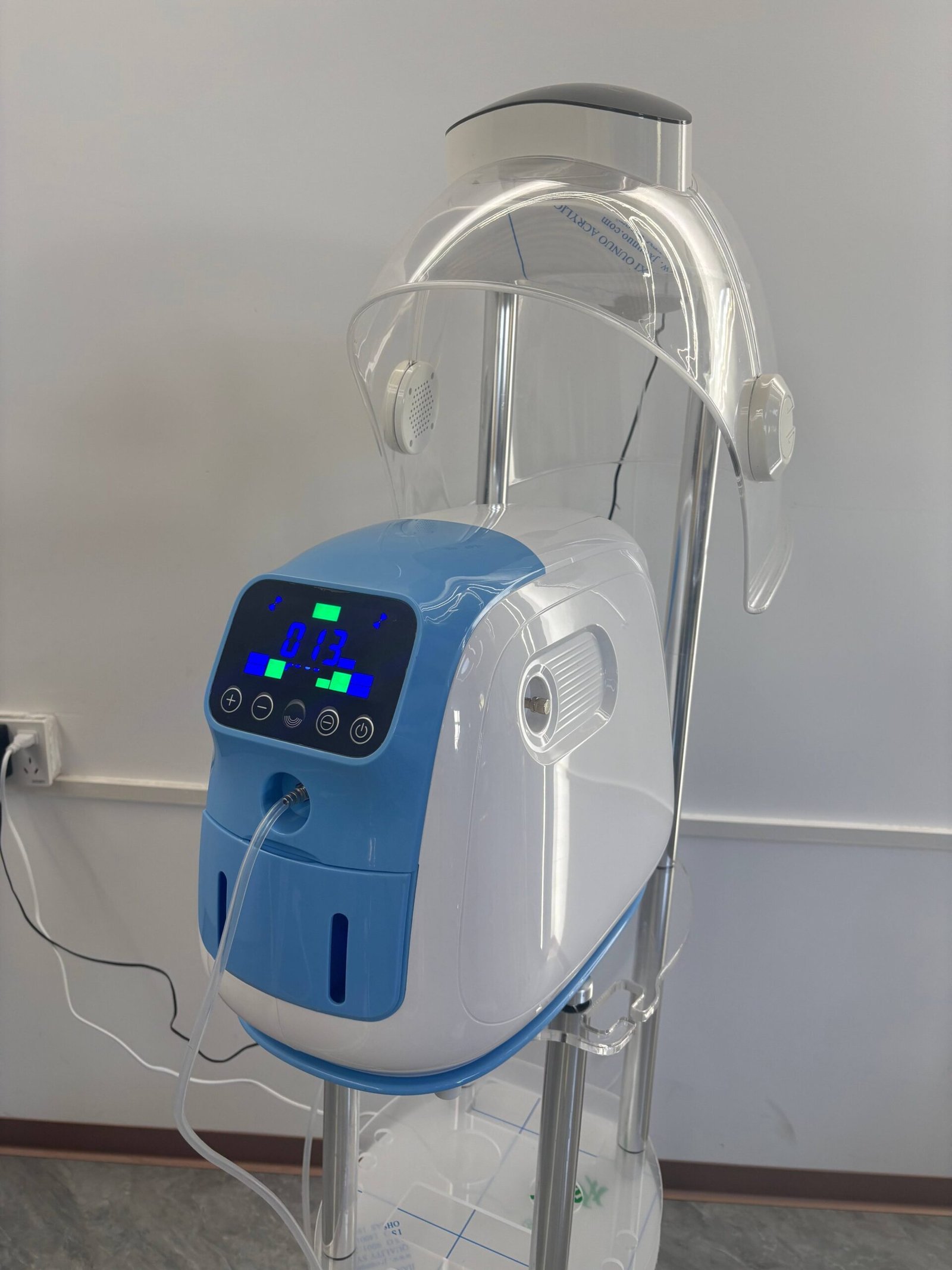 7 Colors LED O2toDerm Dome Oxygen Jet Peel Facial Skin Care Machine Spa Mask Spray Gun Hydrate and Soften Skin Hydro Machine - Image 4