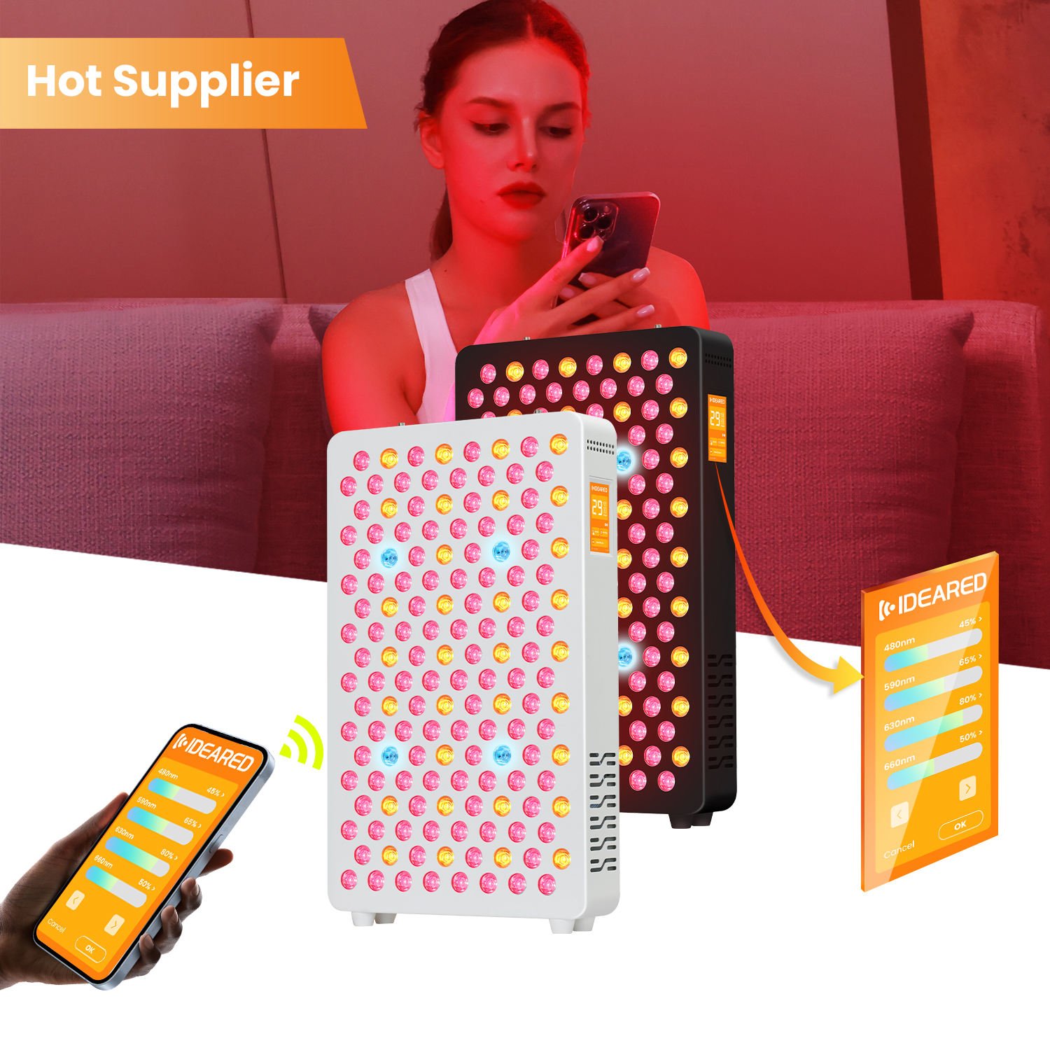 IDEATHERAPY RLPRO200MAX APP Controlled NIR LED Device Red Light Therapy Device Red Light Therapy Panel for Spa,Chinic,Hospital - Image 4