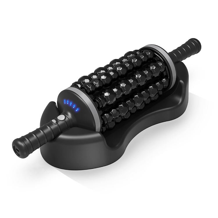 Cordless Rolling Percussive Massager Body Massage Roller Stick With 5 Levels of Intensity for Deep Tissue and Relax Muscles - Image 2