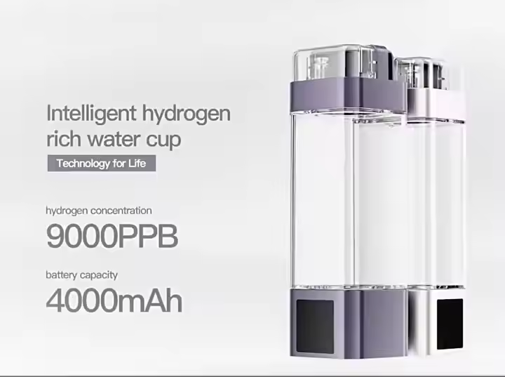 8000ppb to 9000ppb H2 Hydrogen Water Bottle Portable Hydrogen Water Ionizer Generator Hydrogen Water Maker - Image 2