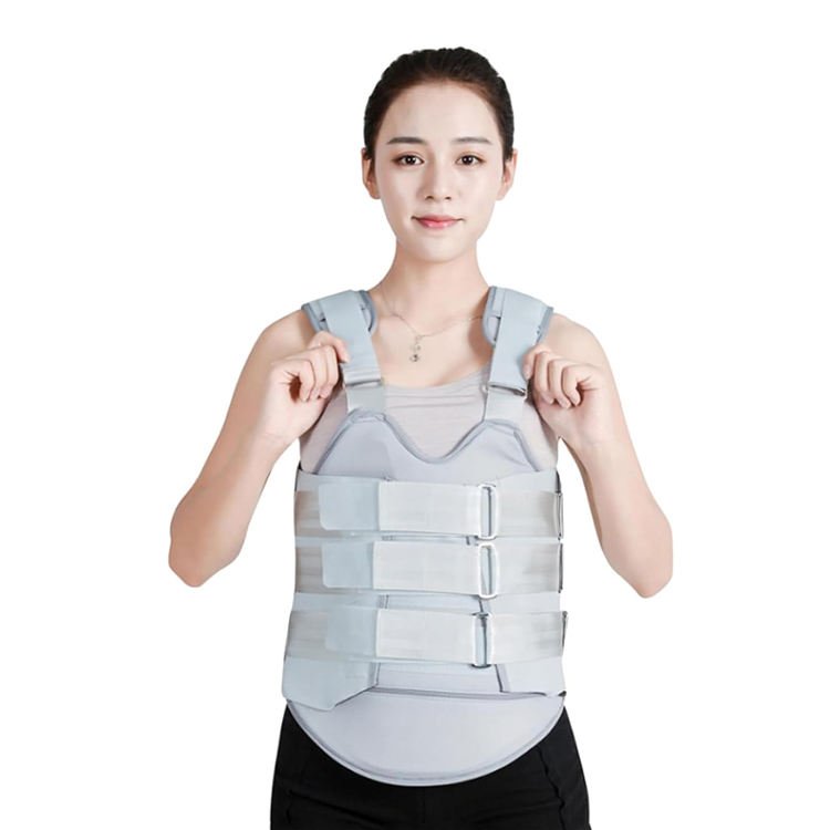 Medical Fixed Brace Manufacturer Adjustable Lumbar Spine Orthosis Brace Scoliosis Posture Thoracolumbar Fixed Support Brace