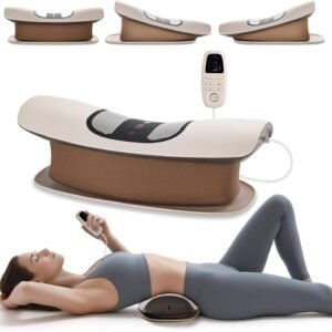 JMK Smart Vibration Spine Traction Support Back Massage Machine Adjustable Airbag Stretcher Electric EMS Lumbar Waist Massager