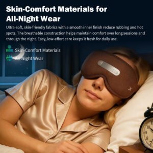 Latest Sleep Therapy Smart Technology AI Sleep Mask Intelligent Bluetooth USB Heat Therapy Sleep Aid Eye Relaxation Massager