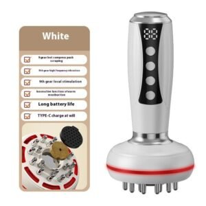 Electric Handheld Meridian Brush Universal Body Cupping Massager with Suction & Intelligent Unblock Functions Musical